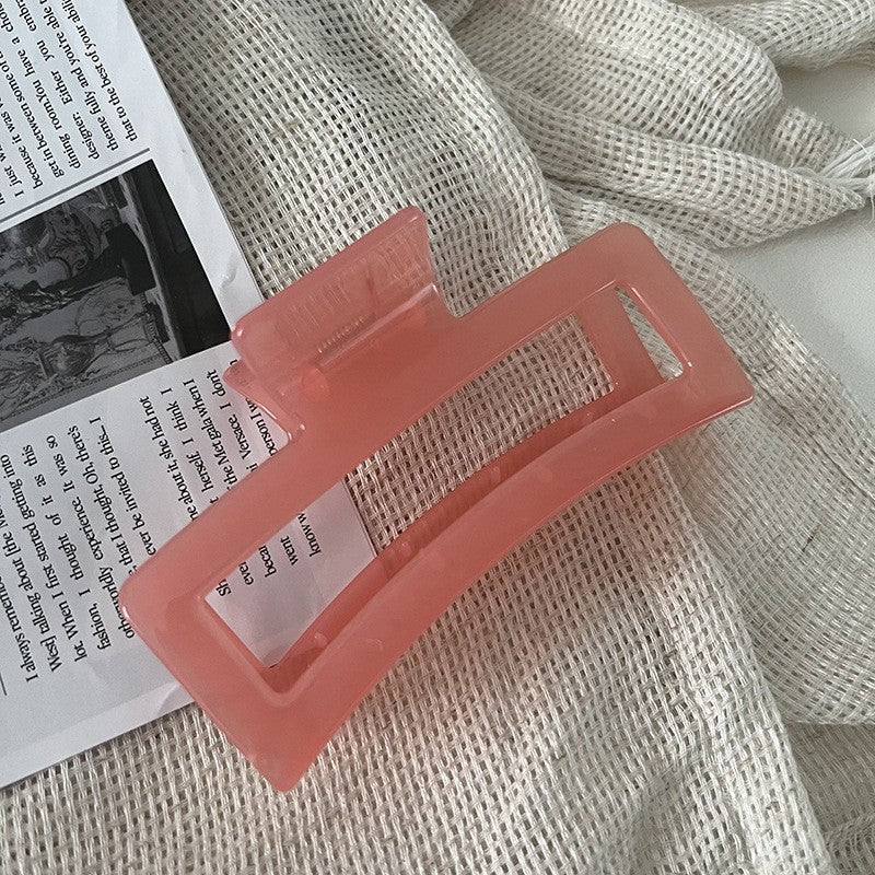 Large Jelly Color Hair Claw Clip