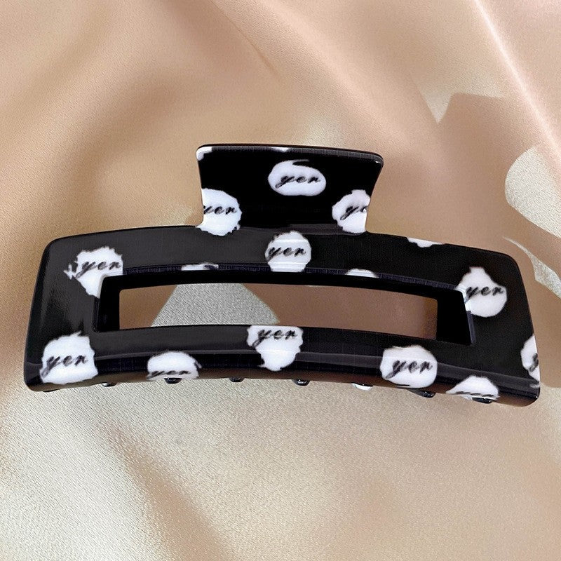 Fashion Checkerboard Houndstooth Hair Claw Clip