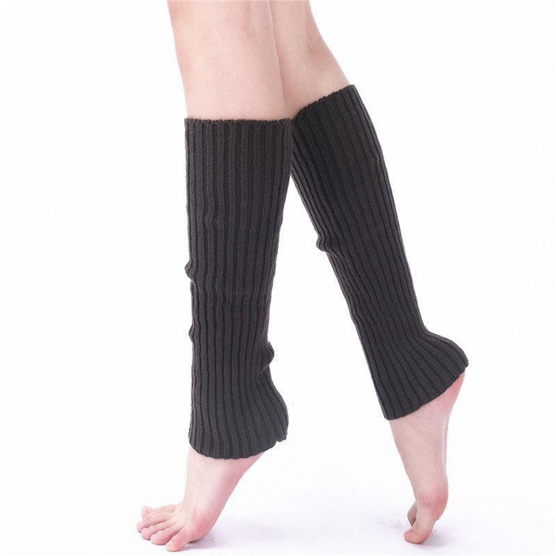 Solid Color Knitted Layering Socks