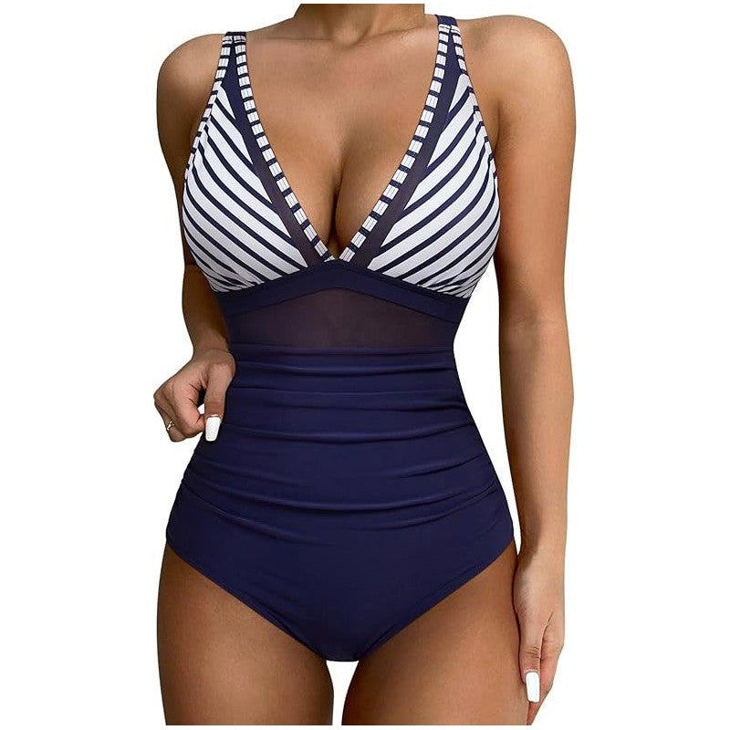 Women's High Waist One Piece Swimsuit Sexy Hollow Out