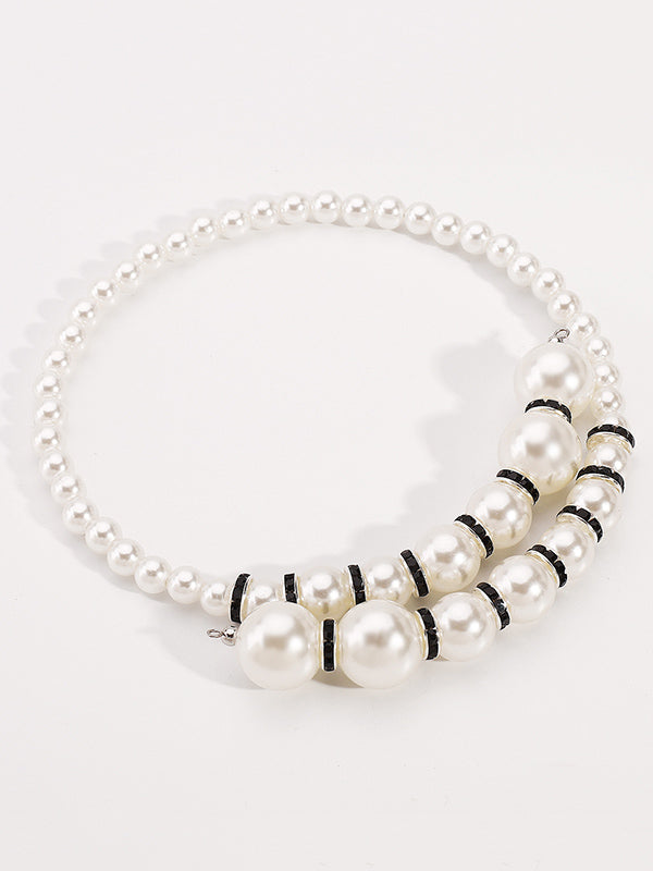 Contrast Color Geometric Necklaces Accessories