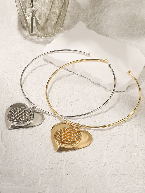 Heart Shape Hollow Necklaces Accessories