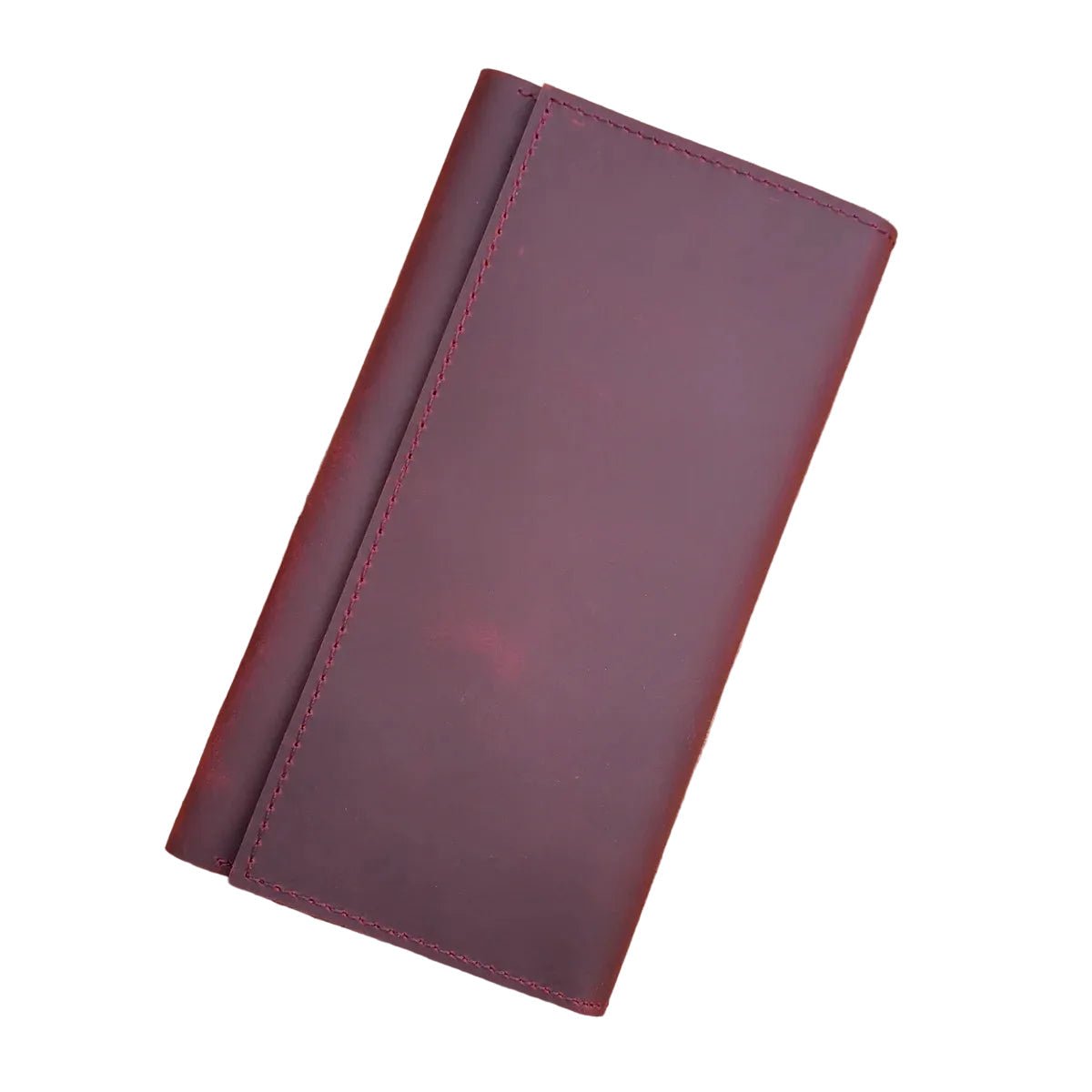 Men's Vintage Pull-Up Leather Long Wallet - Large Capacity Cowhide Clutch