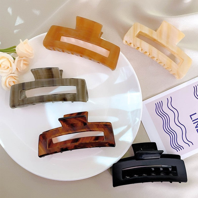 Large Cut-Out Rectangle Hair Claw Clip