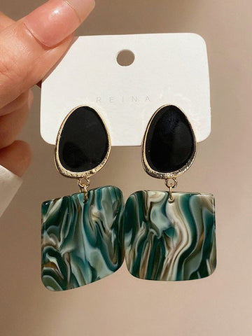 Geometric Drop Earrings