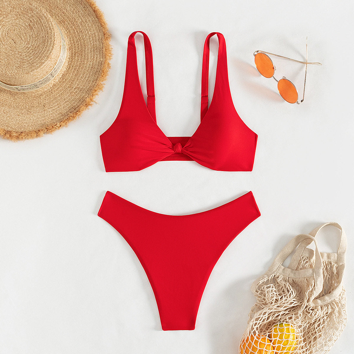 Women's High Waist Bikini Two Piece Swimsuit