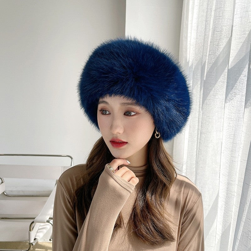 Solid Color Winter Furry Hat