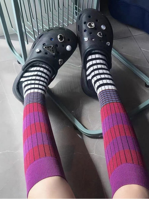 Leisure Fashion Striped Socks Accessories