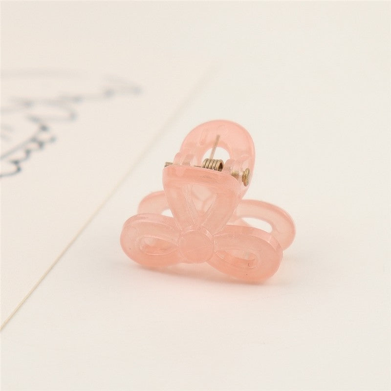 Small Transparent Colored Hair Claw Clip