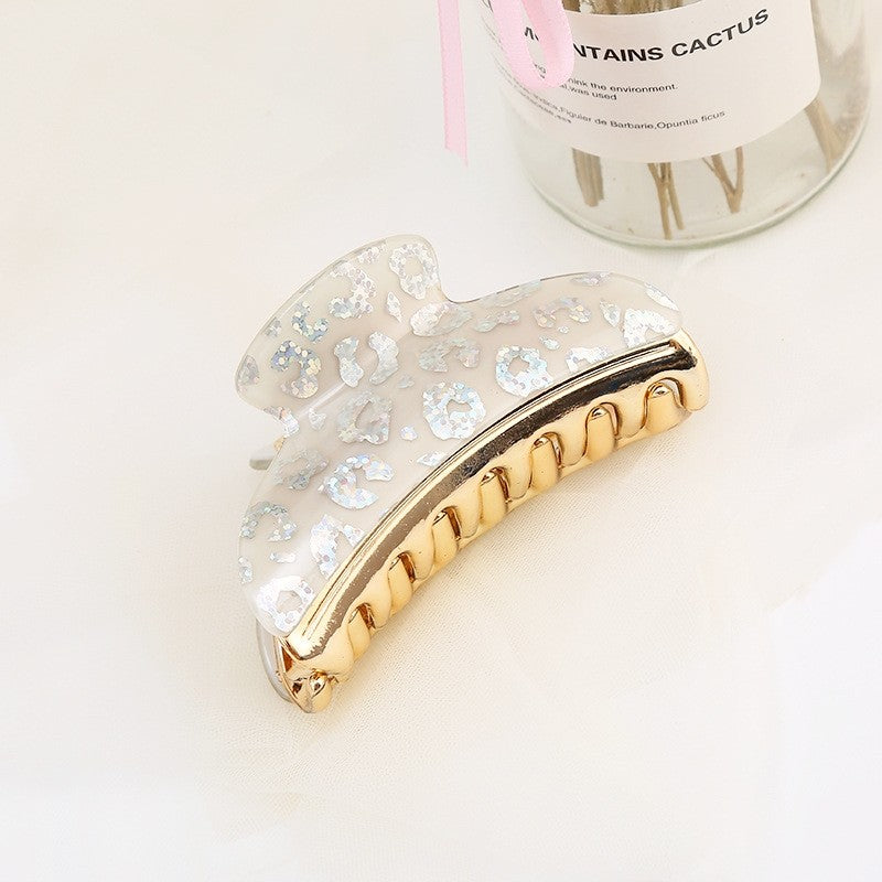 Fashion Acrylic Print Hair Claw Clip