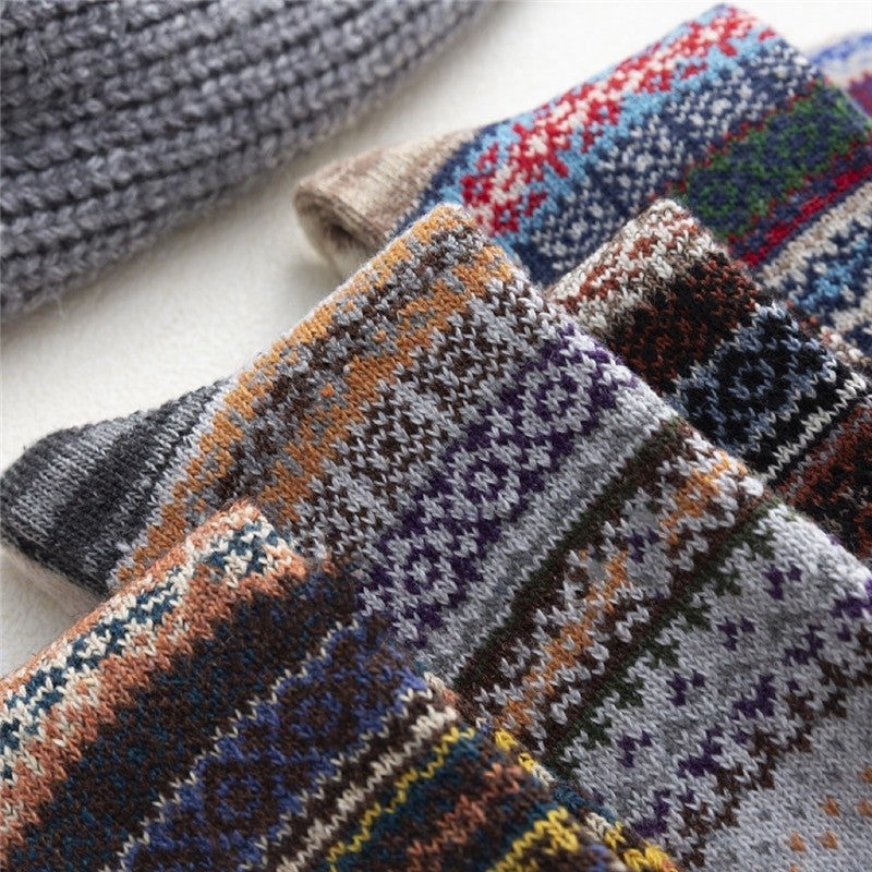 Striped Breathable Casual Soft Wear-Resisting Sock(A Set Of Five Pairs)