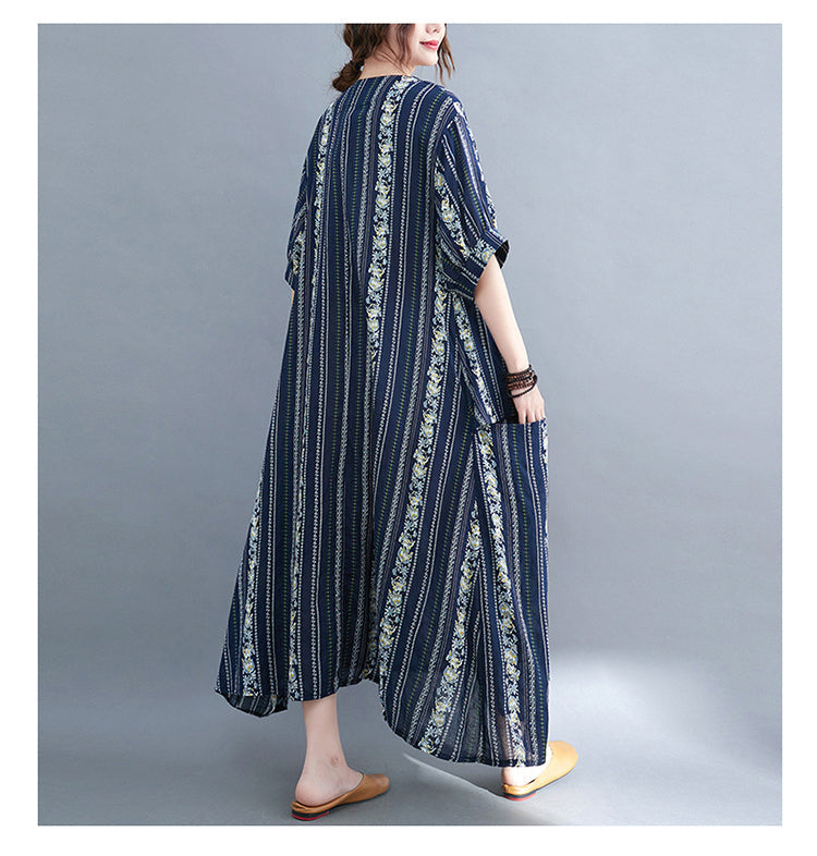 Summer Linen Plus Sizes Women Long Dresses-Dresses-Free Shipping at meselling99