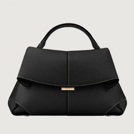 High-End Luxury Leather Smile Bag Designer Handbag with Pleated Design