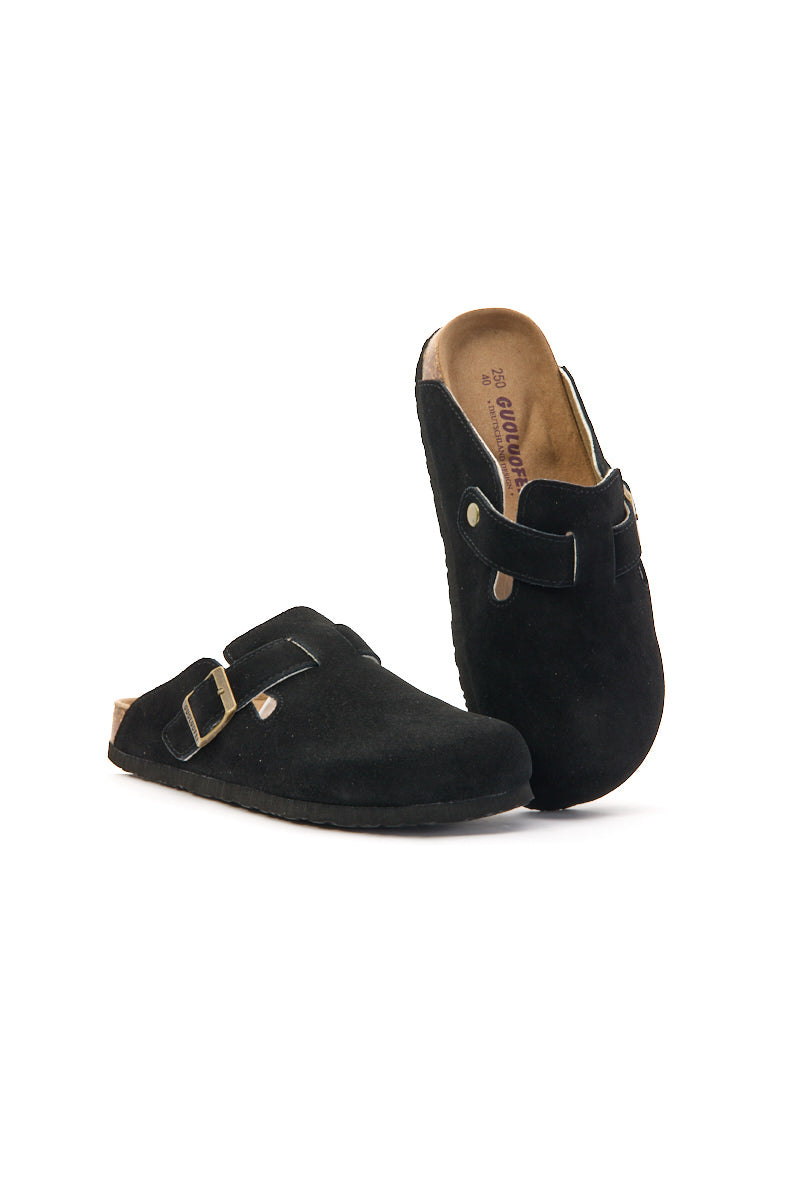 Cruise Anywhere Suede Clog - Black