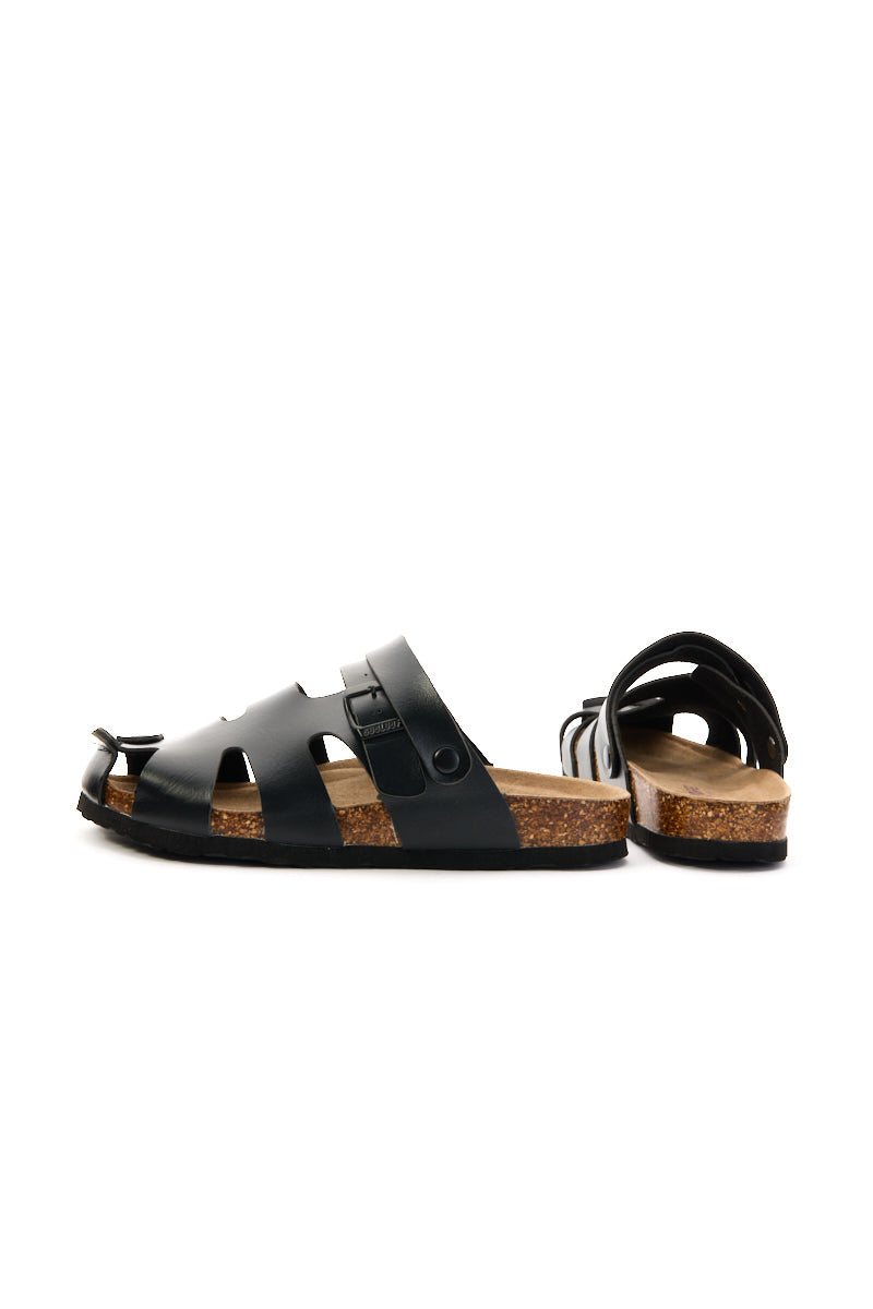 Bernadette Cut-Out Slingback Clog - Black