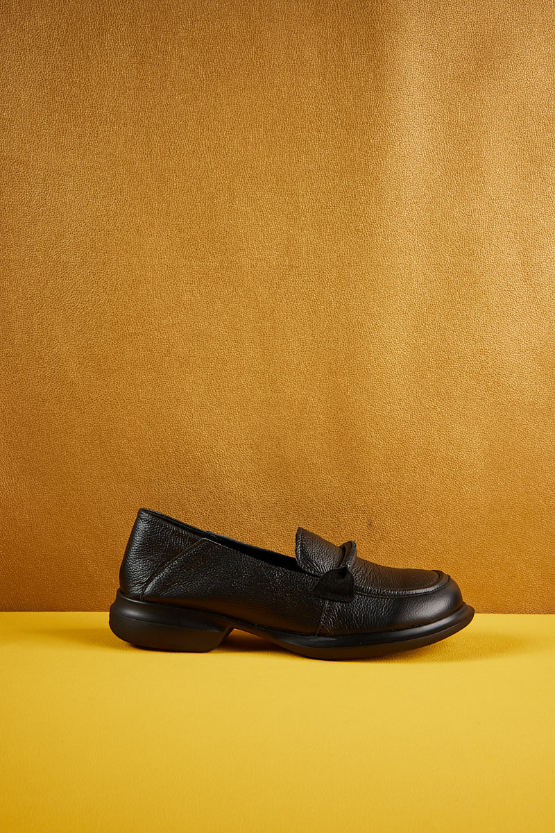 Simple Your Way Leather Loafer - Black