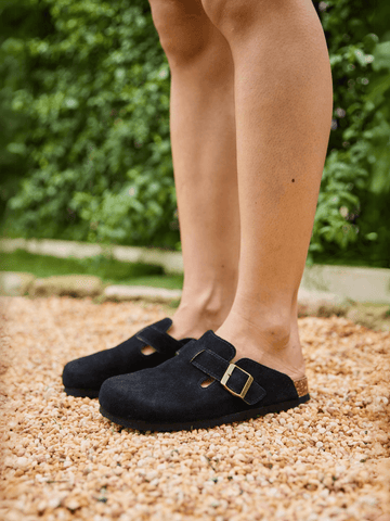 Cruise Anywhere Suede Clog - Black