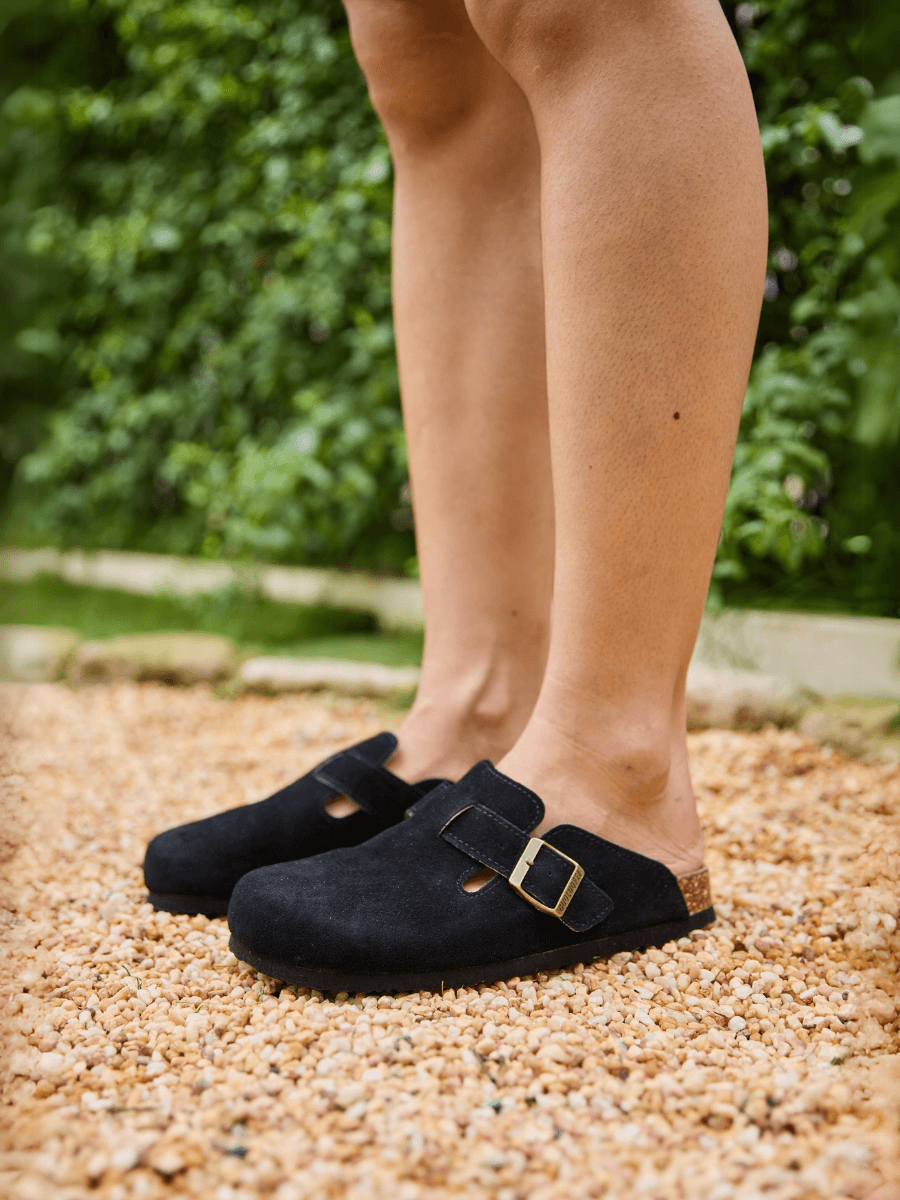 Cruise Anywhere Suede Clog - Black