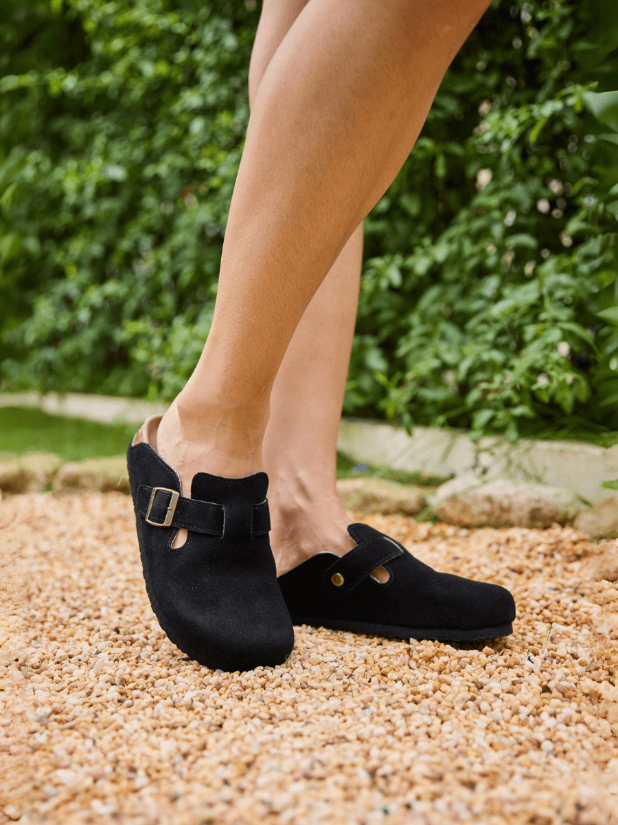 Cruise Anywhere Suede Clog - Black