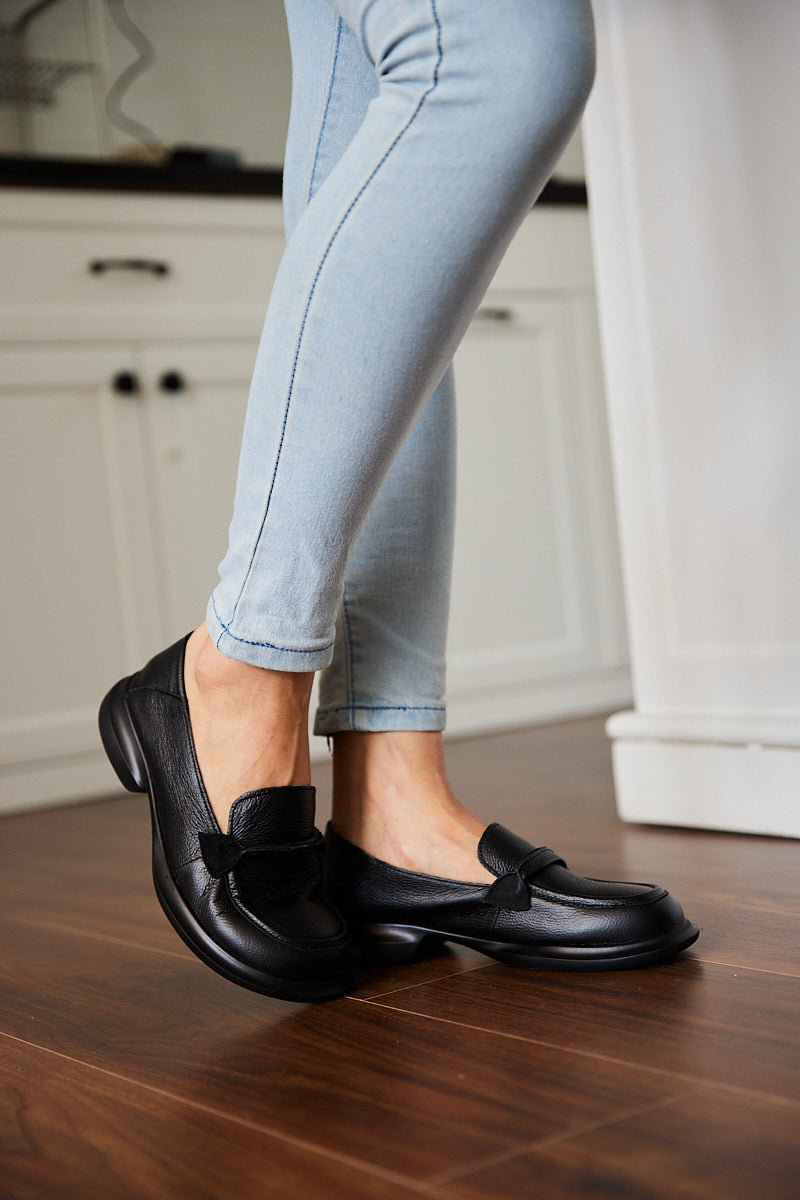 Simple Your Way Leather Loafer - Black