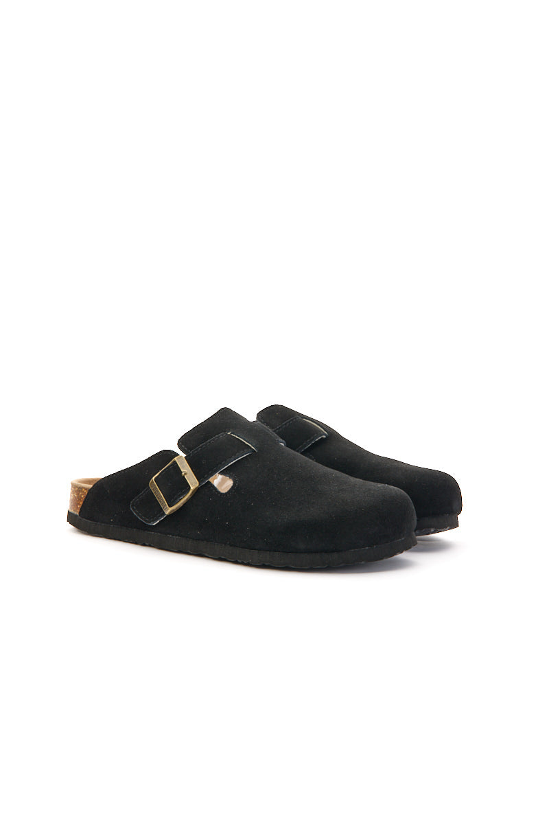 Cruise Anywhere Suede Clog - Black