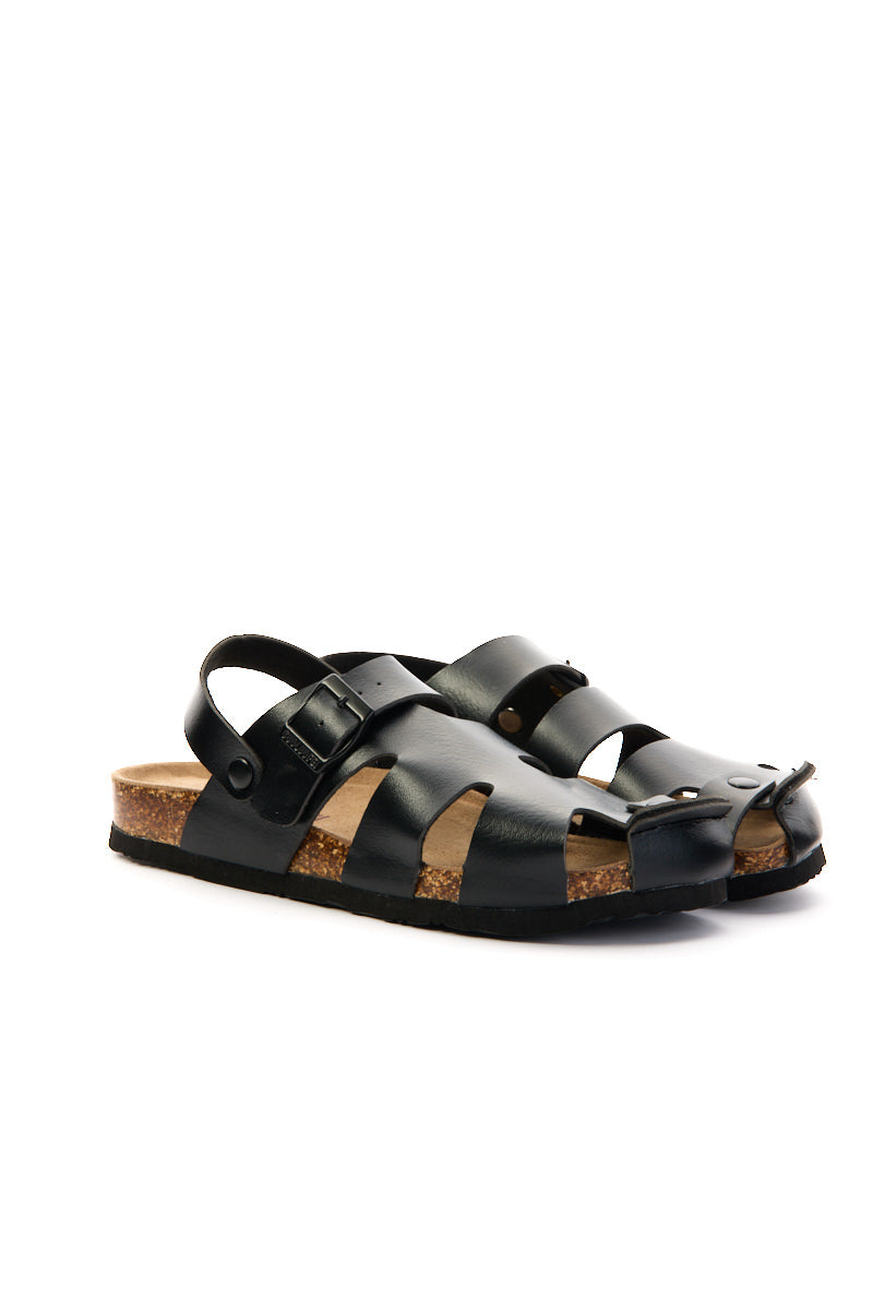 Bernadette Cut-Out Slingback Clog - Black