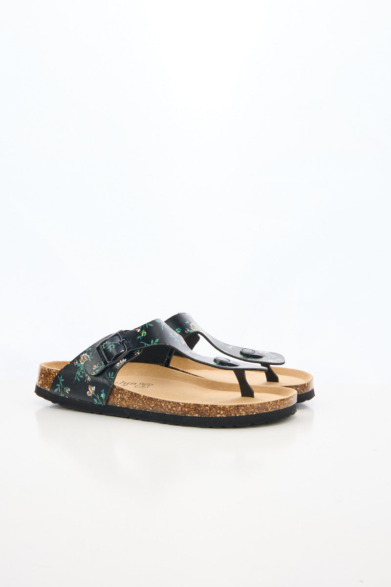 T-Strap Footbed Sandal - Rose