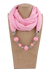 Women's Multicolor Warm Scarf Necklace