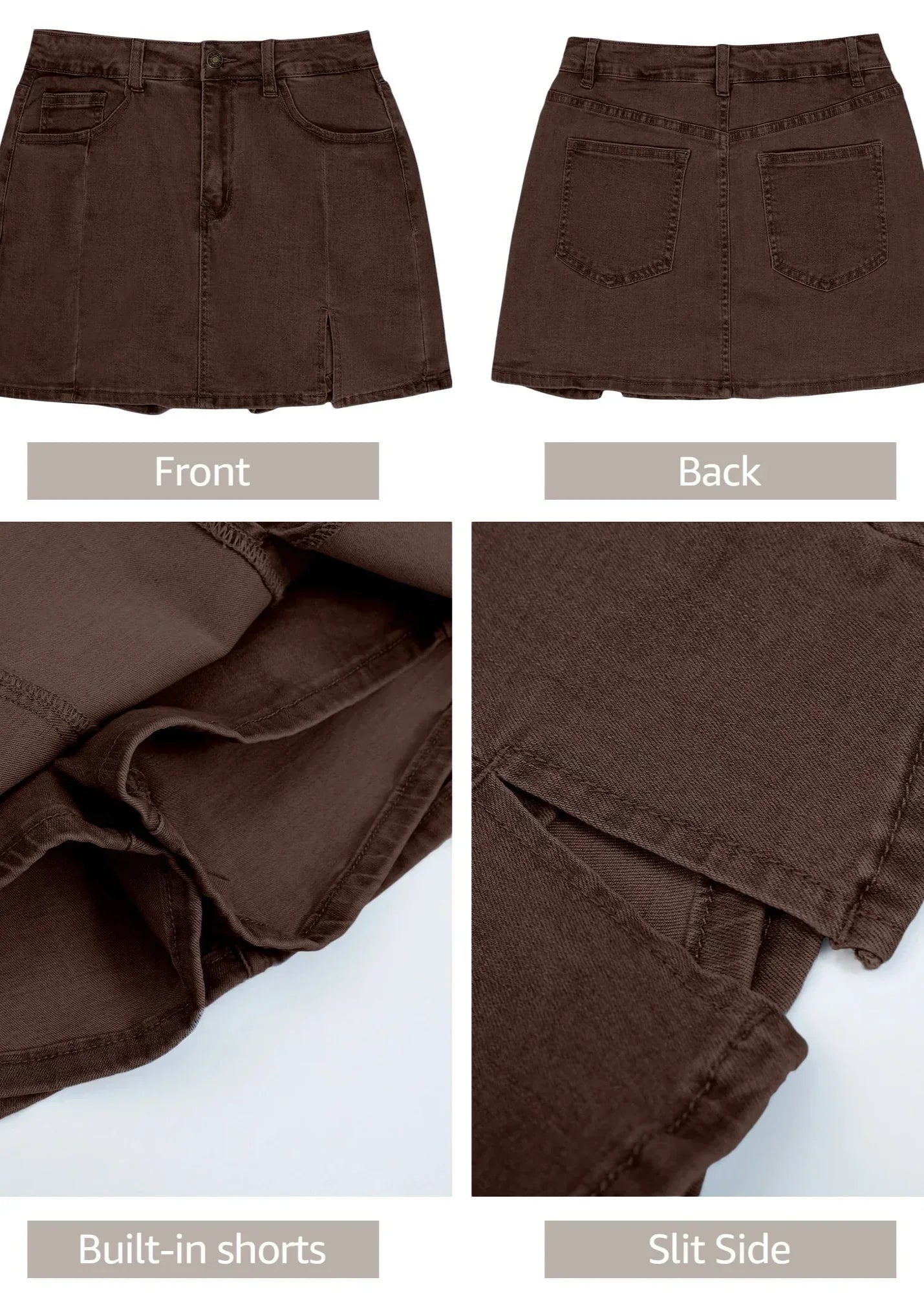 EffortlessChic Denim Skort + Own Every Moment, Confidently - 50% OFF