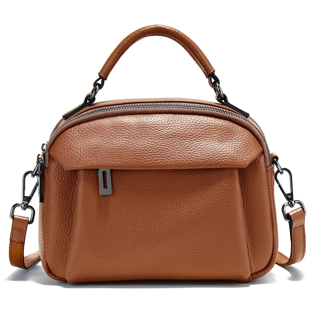Stylish Genuine Leather Satchel Purse for Women