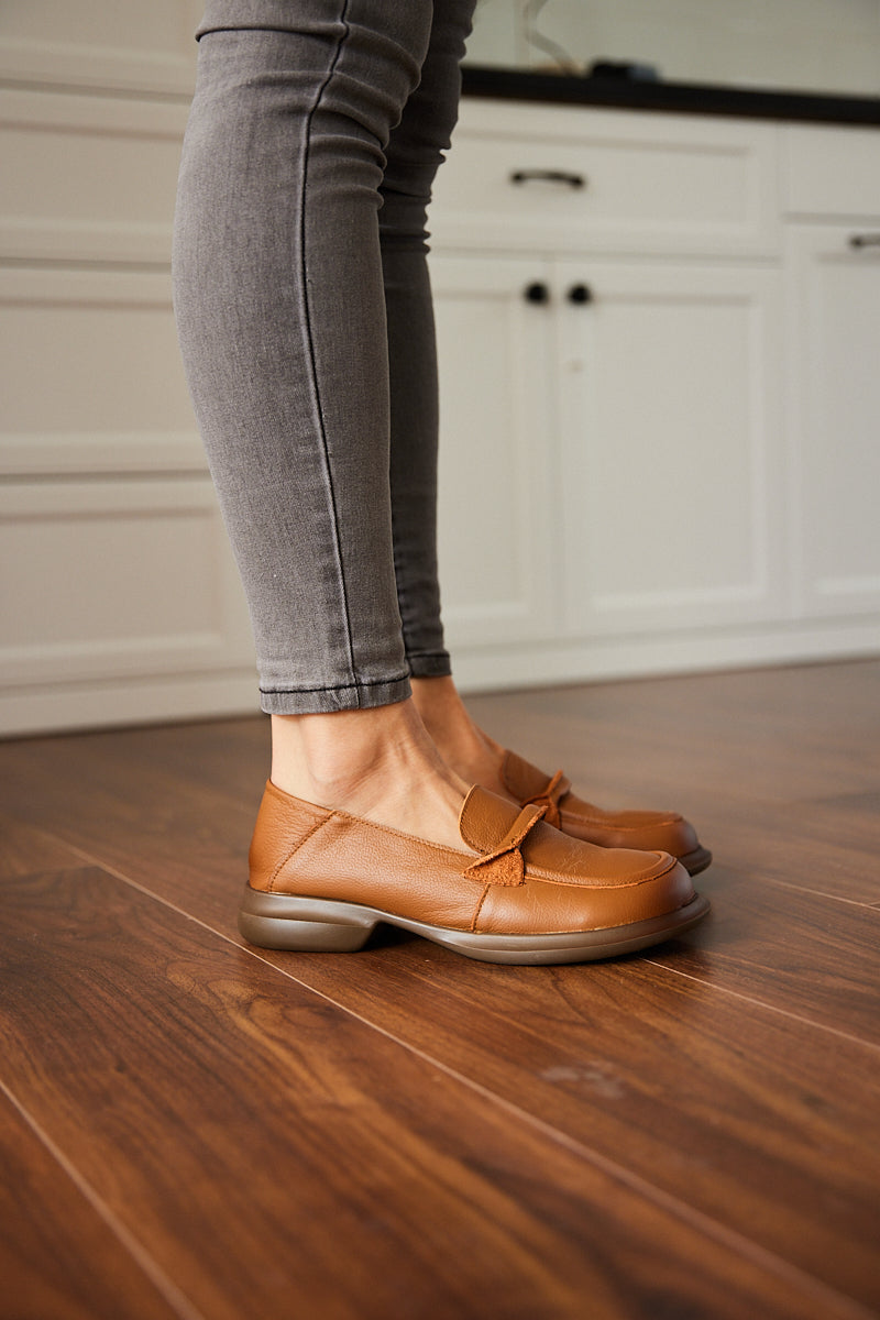 Simple Your Way Leather Loafer - Brown