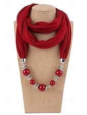 Women's Multicolor Warm Scarf Necklace