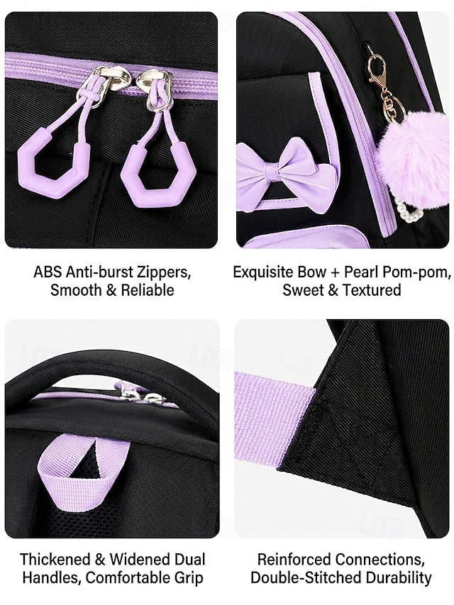 Girls' 3-Piece School Backpack Set