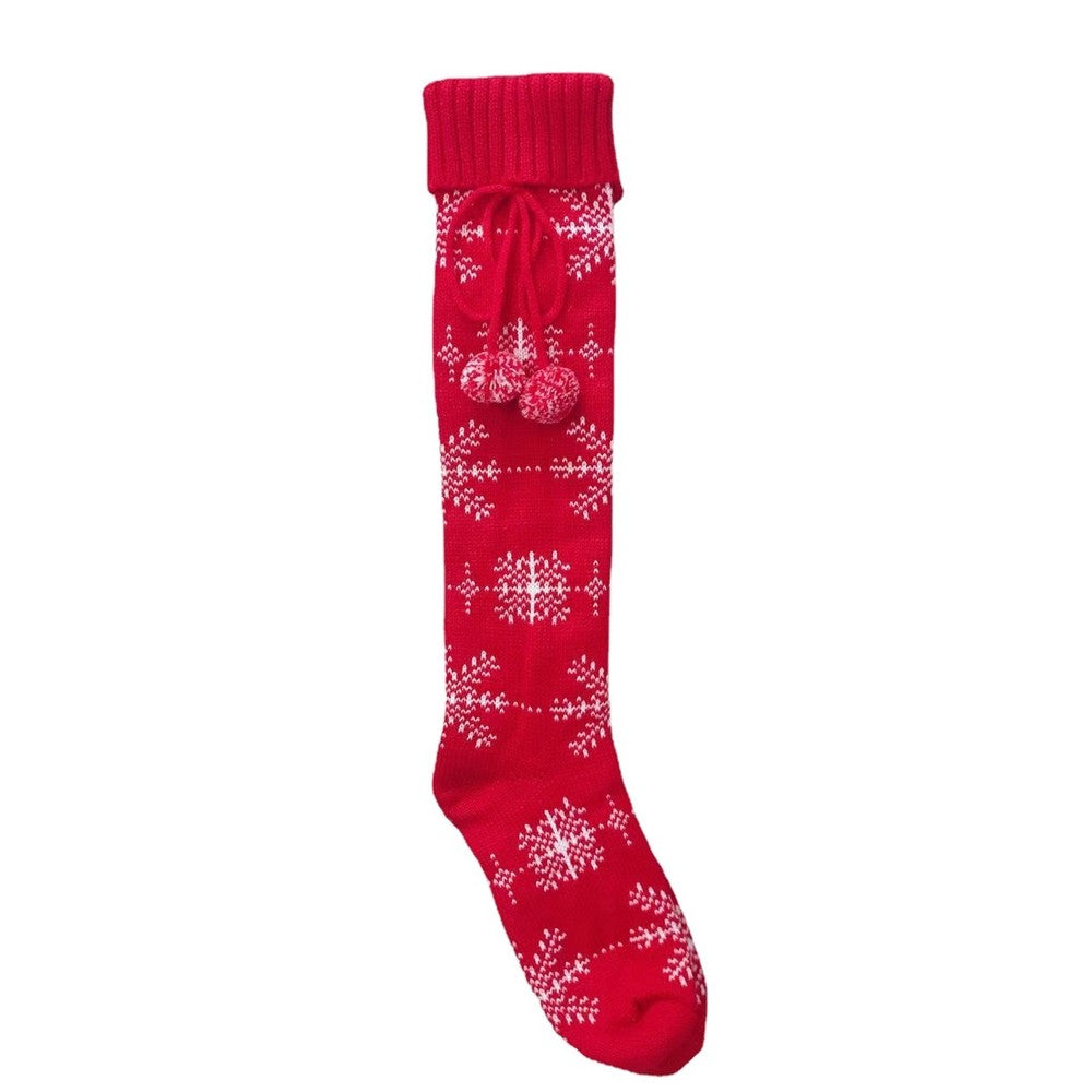 Warm Printed Christmas Knitted Stockings Socks