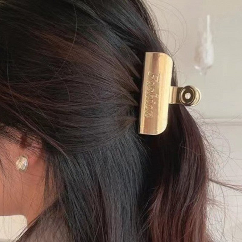Chic Metallic Geometric Hair Claw Clip