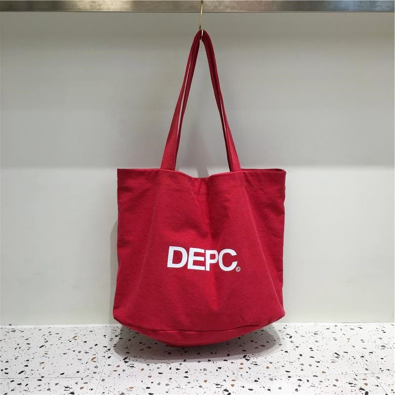 Large Capacity Canvas Bag Letter Print