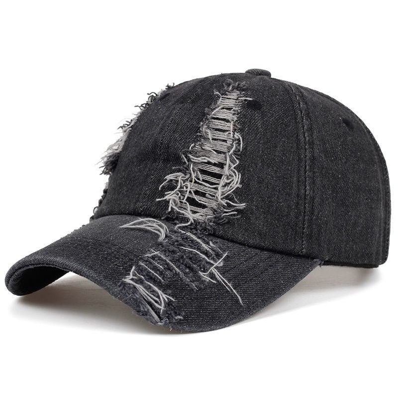Denim Ripped Vintage Hats