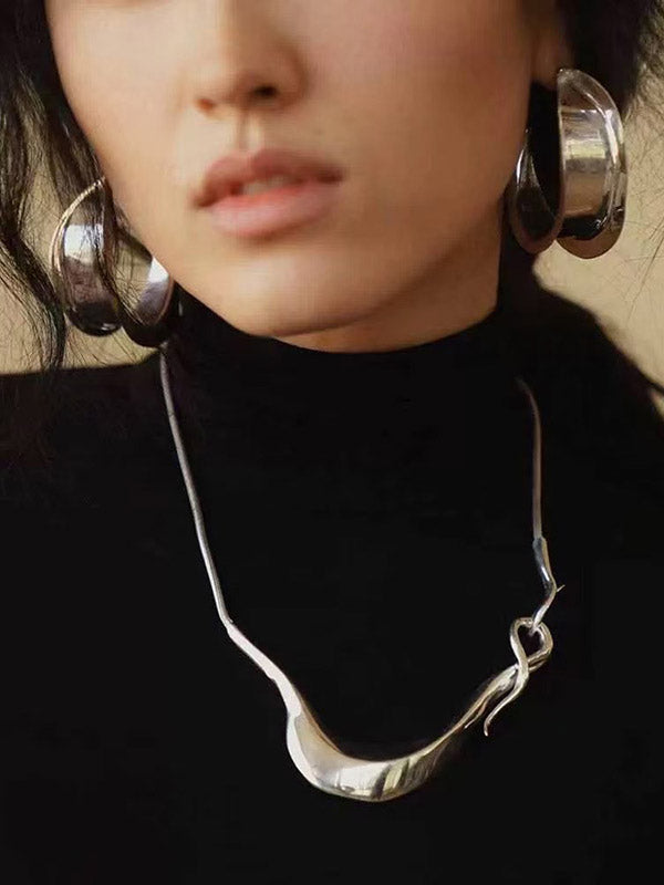 Chains Geometric Solid Color Necklaces Accessories