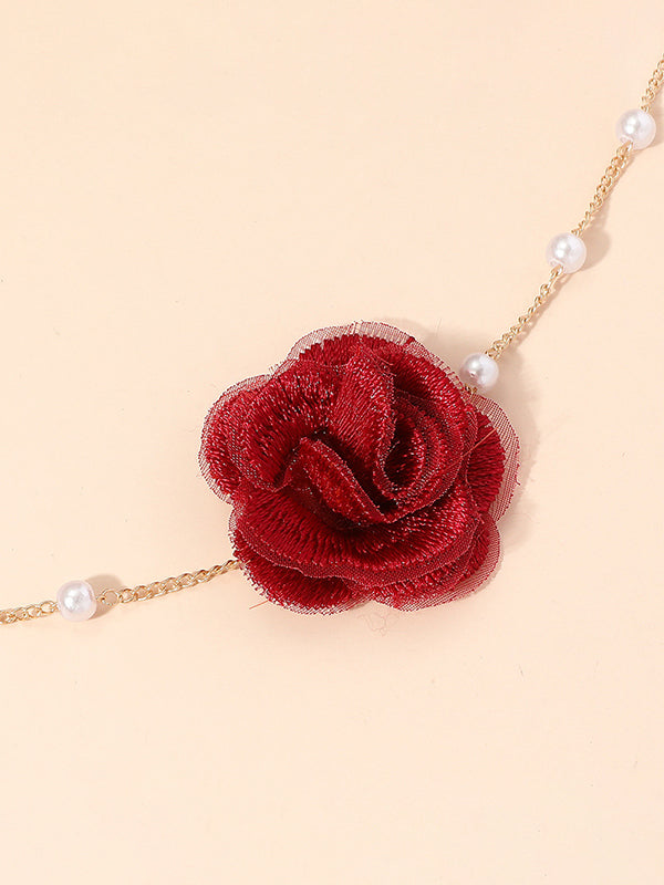 Three-Dimensional Flower Necklaces Accessories