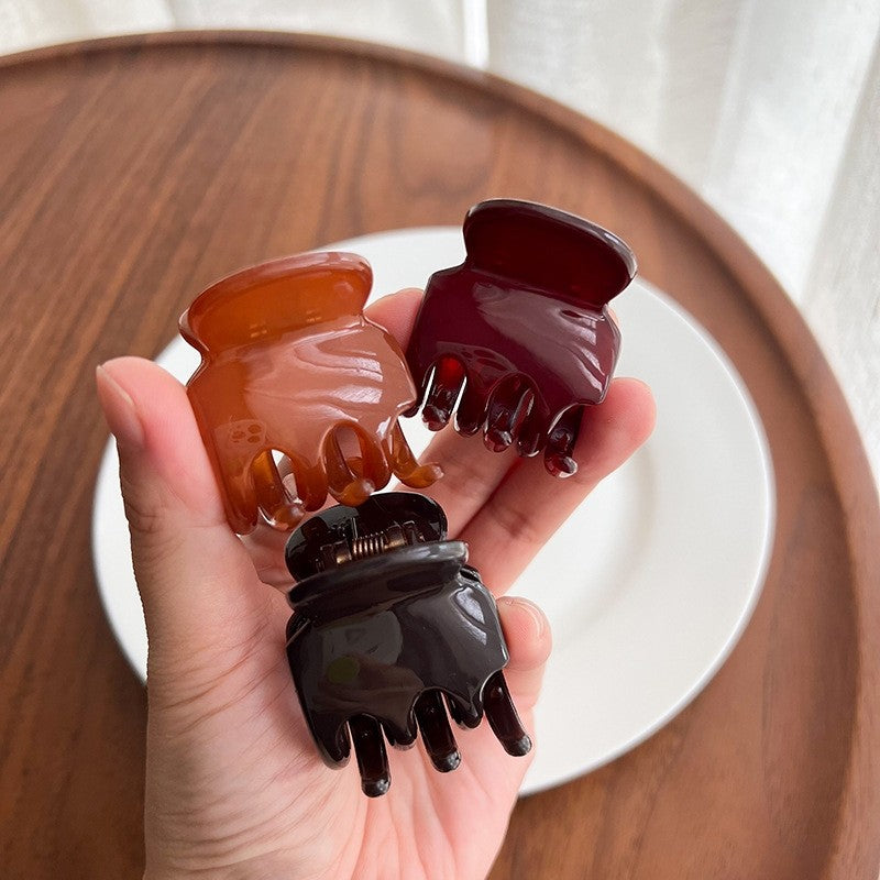 Solid Color Small Hair Claw Clip