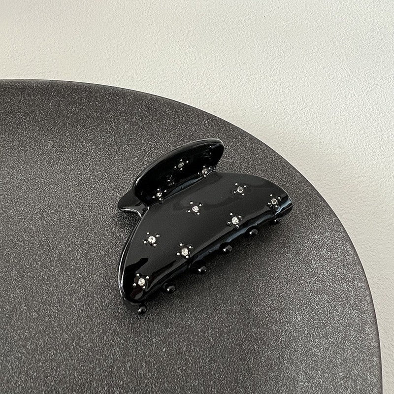 Chic Rhinestone Acetate Hair Claw Clip