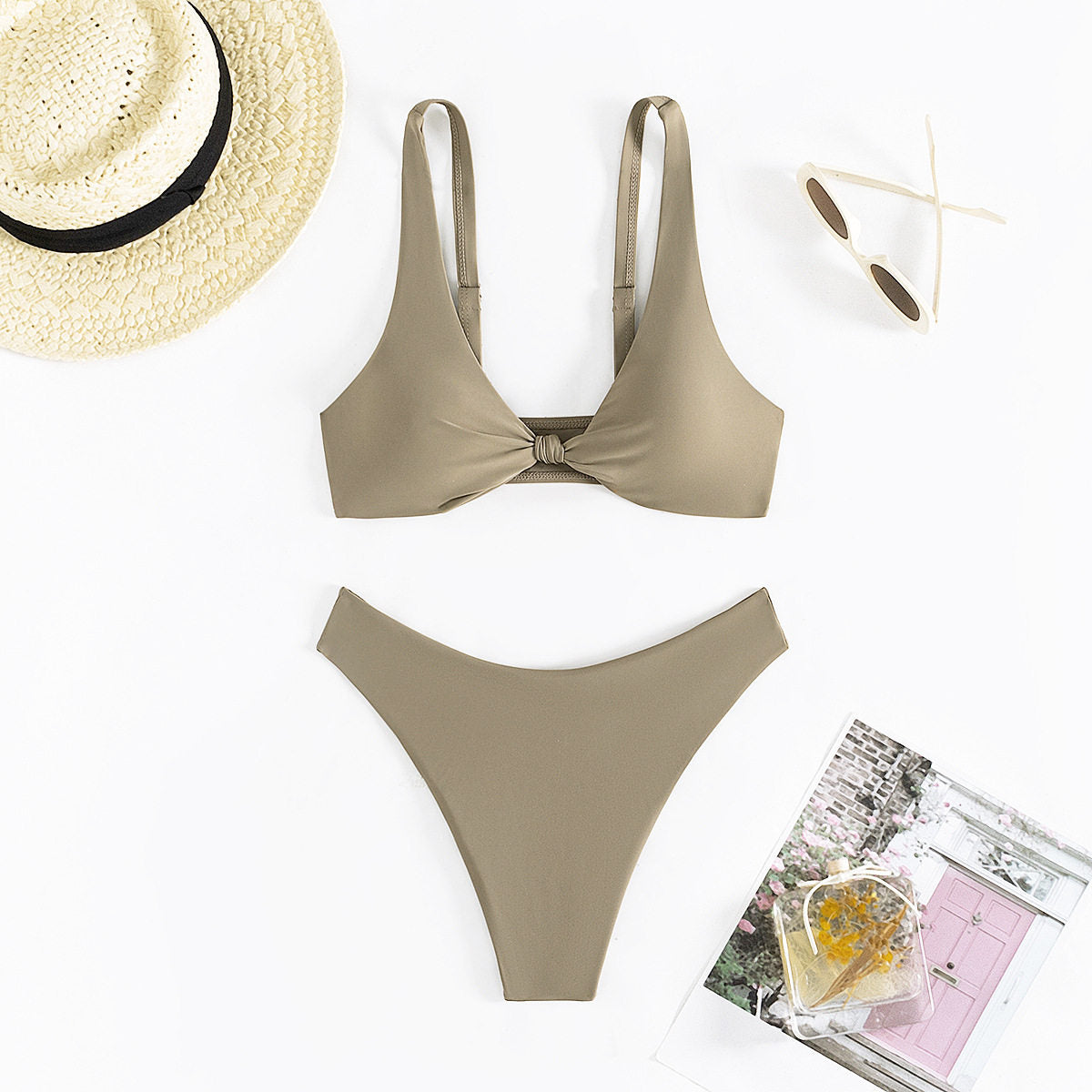 Women's High Waist Bikini Two Piece Swimsuit