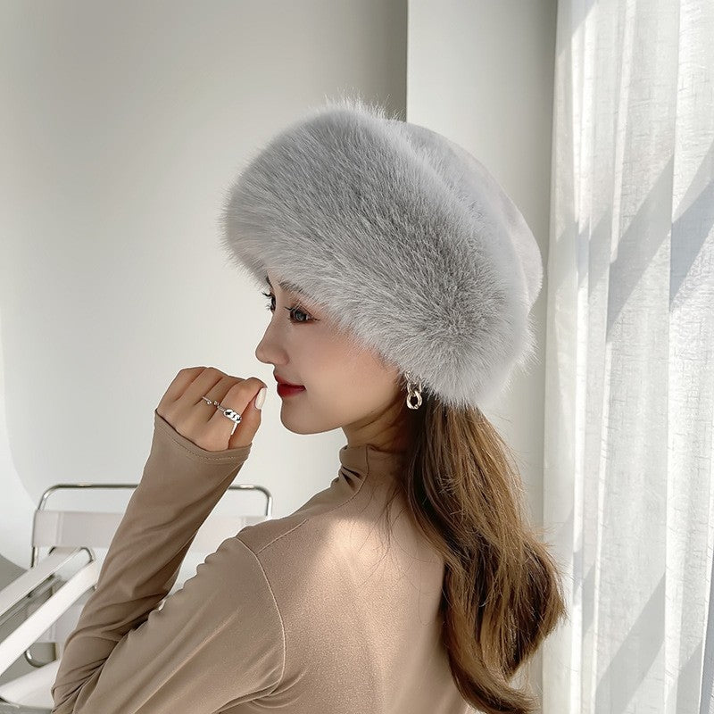 Solid Color Winter Furry Hat