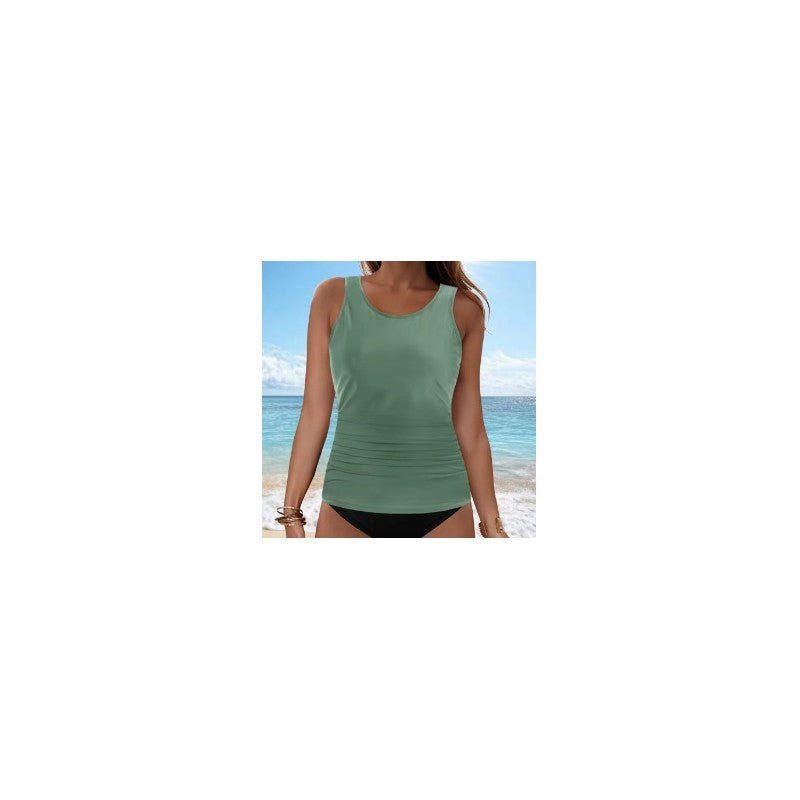 Solid Color Bikini Top For Beach And Hot Spring