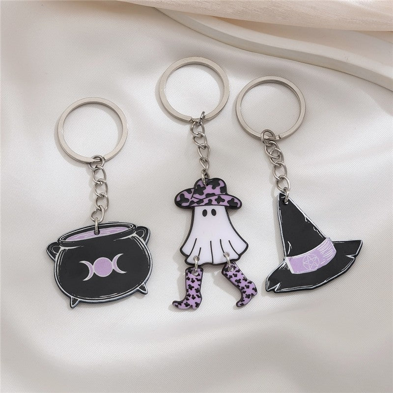 Strawberry Bow Flower Star Keychain Pendant