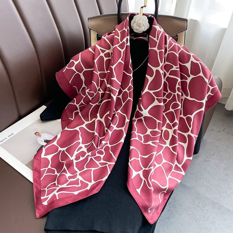 Geometric Twill Print Scarf