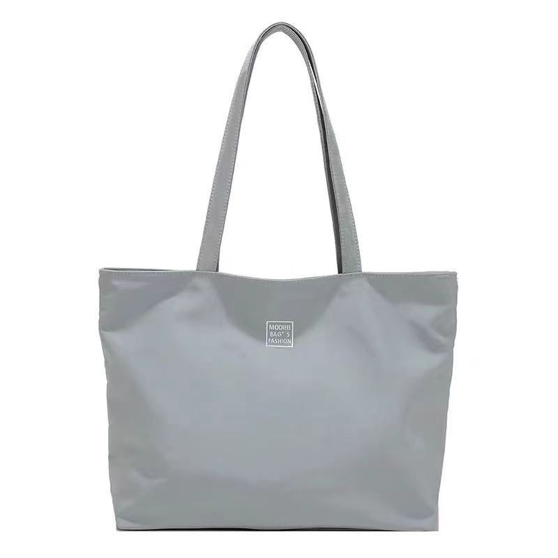 Solid Color Waterproof Large Single Shoulder Bag