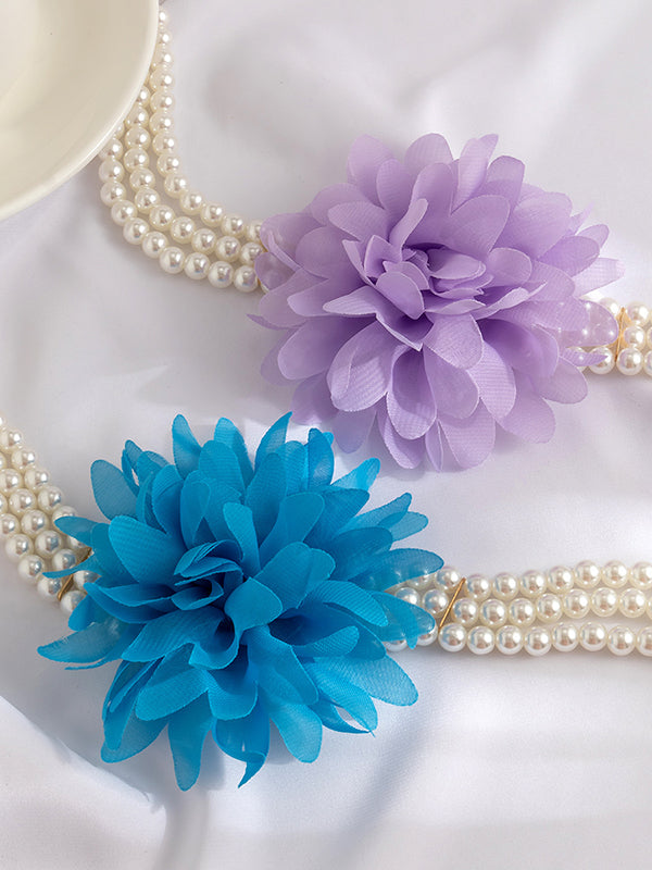 Three-Dimensional Flower Necklaces Accessories
