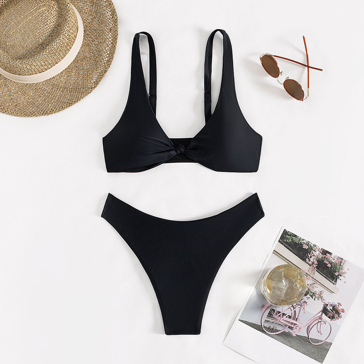 Women's High Waist Bikini Two Piece Swimsuit