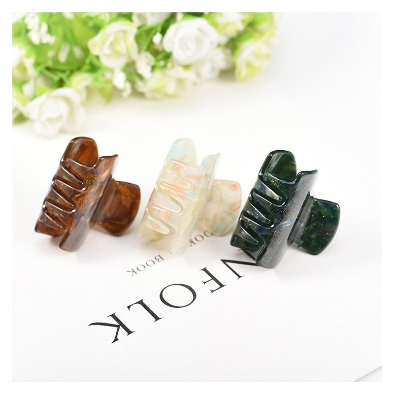 Glitter Acrylic Elegant Hair Claw Clip